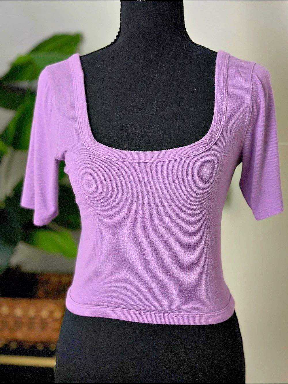 lululemon Ribbed Held Tight Tee Purple Short Sleeve Top Like New